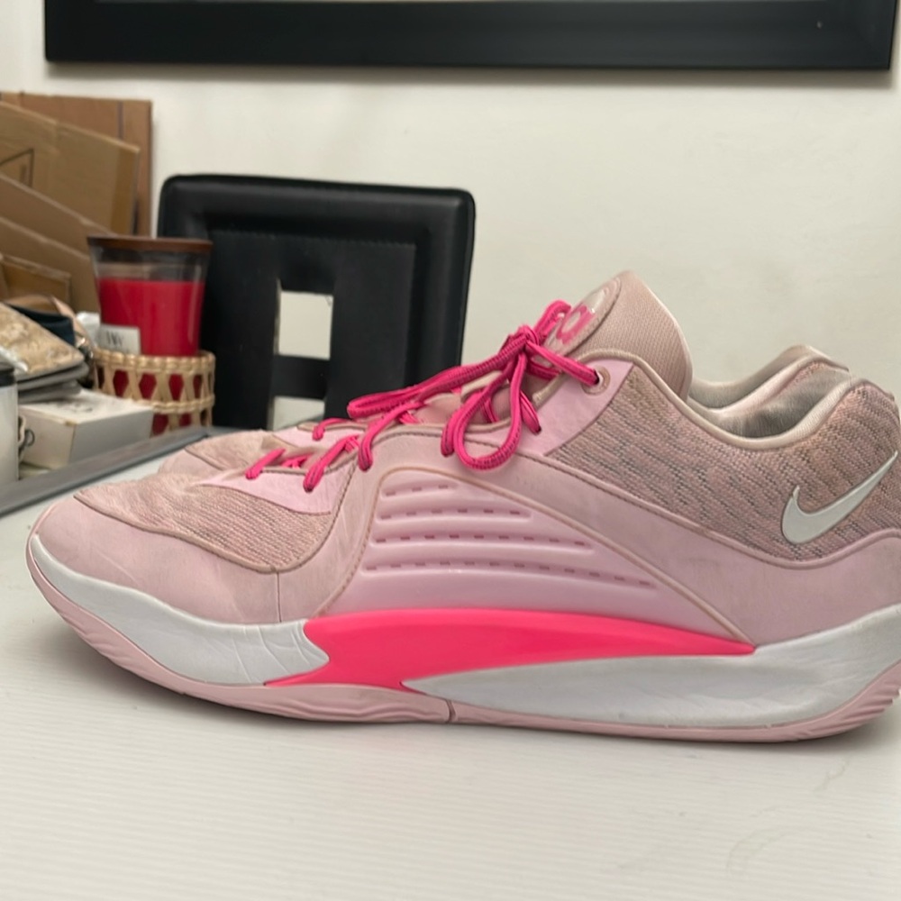 NIKE KD 16 BY YOU AUNT PEARL PINK BASKETBALL SNEAKERS MENS SIZE 15